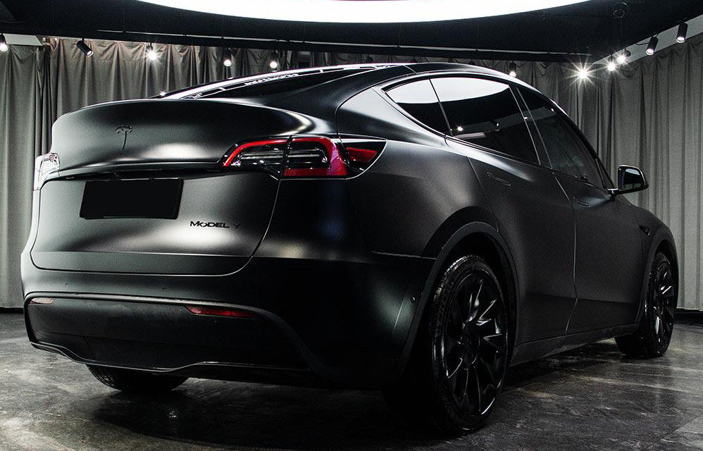 Mallcas™ Satin Black Vinyl Wrap (PET Liner)