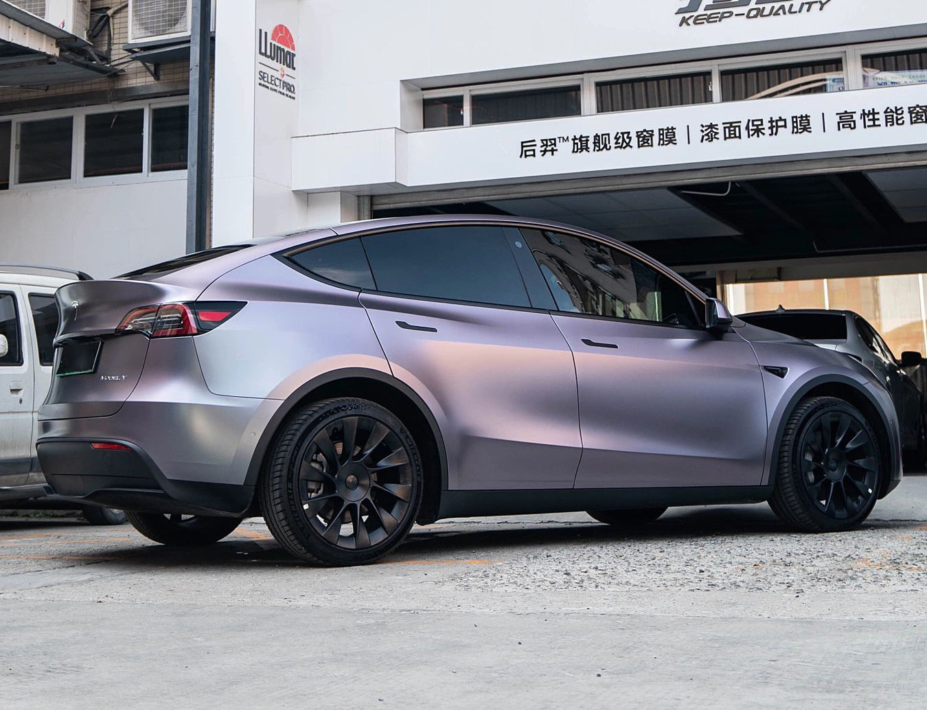 Mallcas™ Ultra Matte Capri Grey Purple Vinyl Wrap
