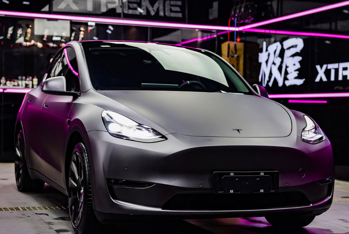Mallcas™ Ultra Matte Leaden Grey Vinyl Wrap (PET Liner)