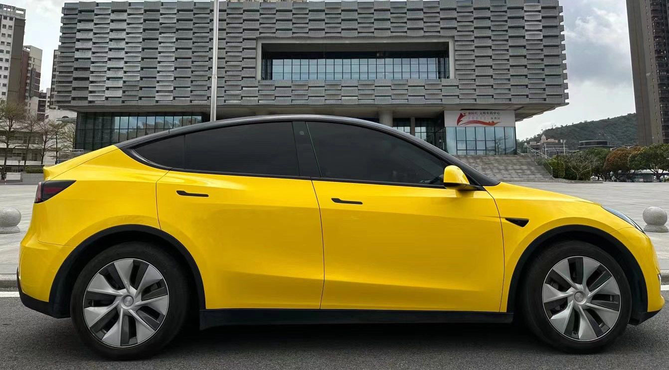 Mallcas™ Glossy Speed Yellow Vinyl Wrap