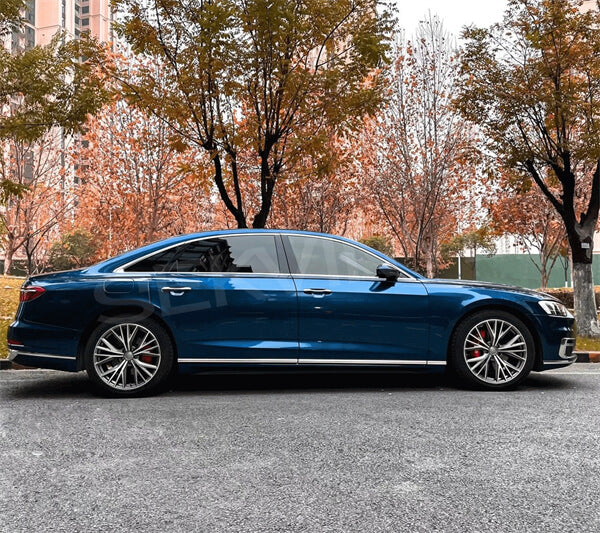 Mallcas™ Glossy Metallic shadow Blue Vinyl Wrap