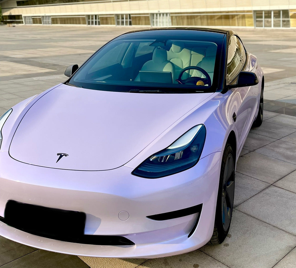 Mallcas™ Glossy Dreamy Silver Purple Vinyl Wrap