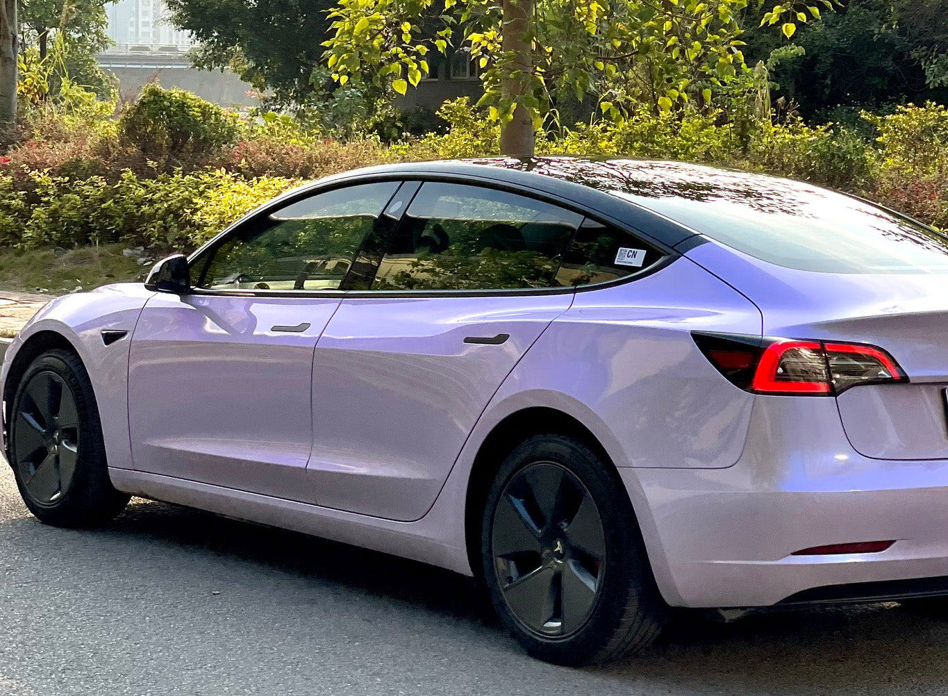 Mallcas™ Glossy Dreamy Silver Purple Vinyl Wrap