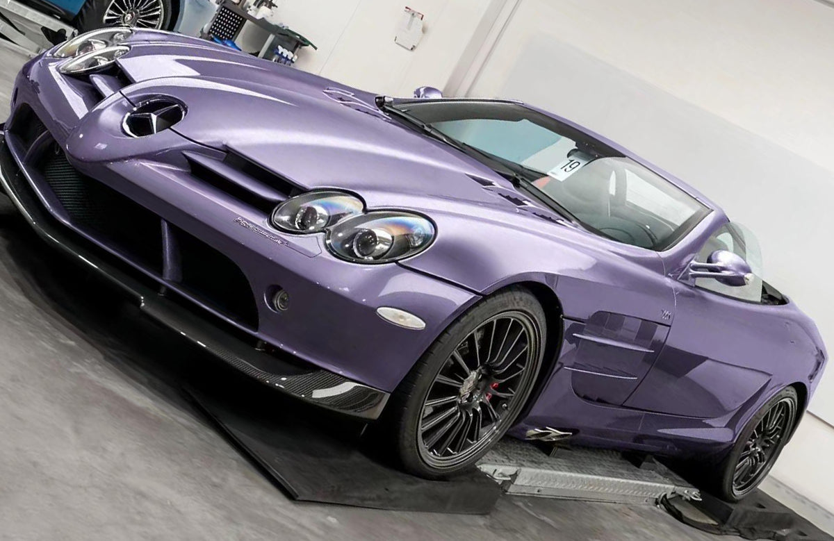 Mallcas™ Glossy Metallic Bellenta Purple Vinyl Wrap (PET Liner)