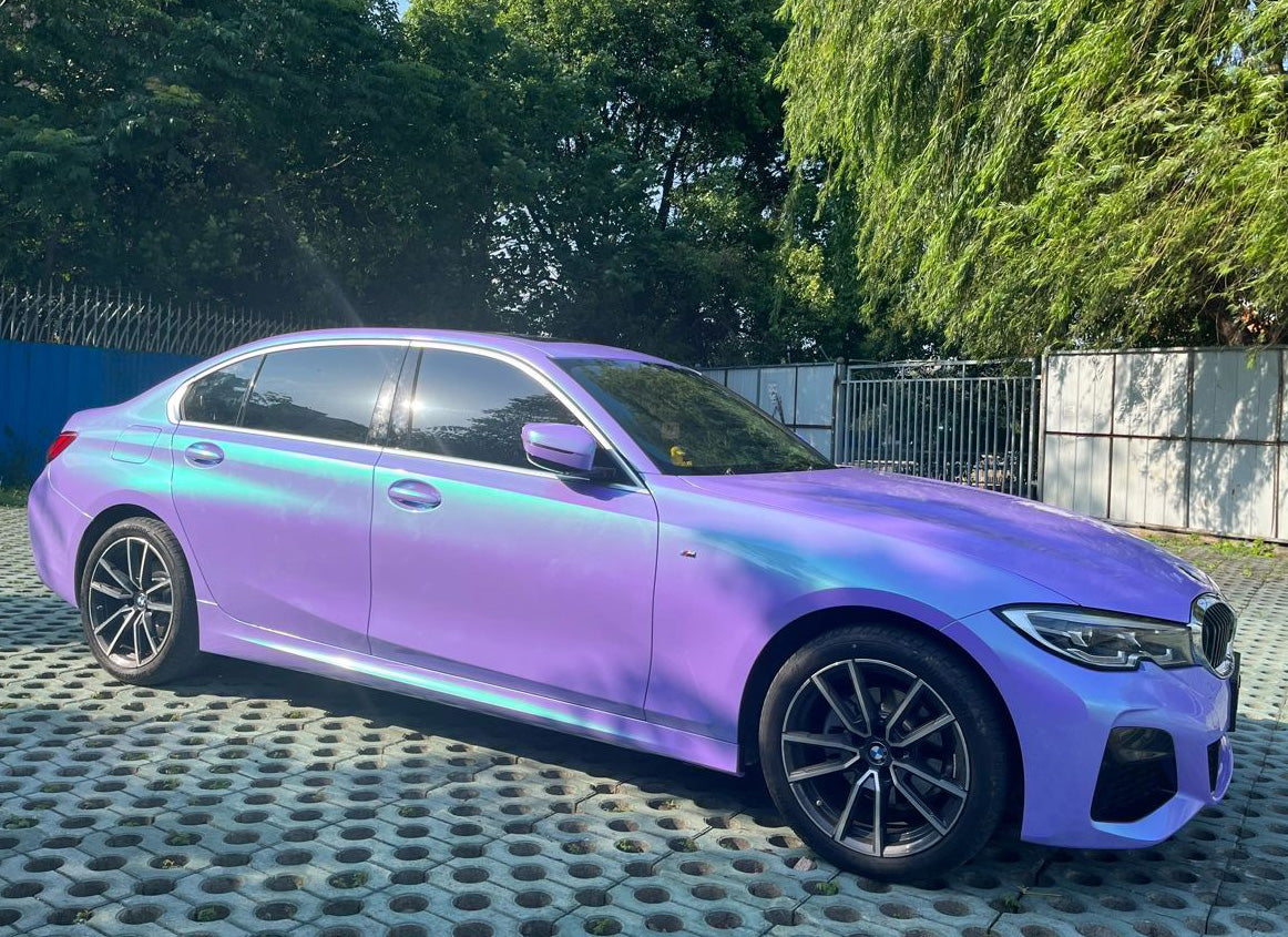 Mallcas™ Glossy Dreamy Purple Green Vinyl Wrap