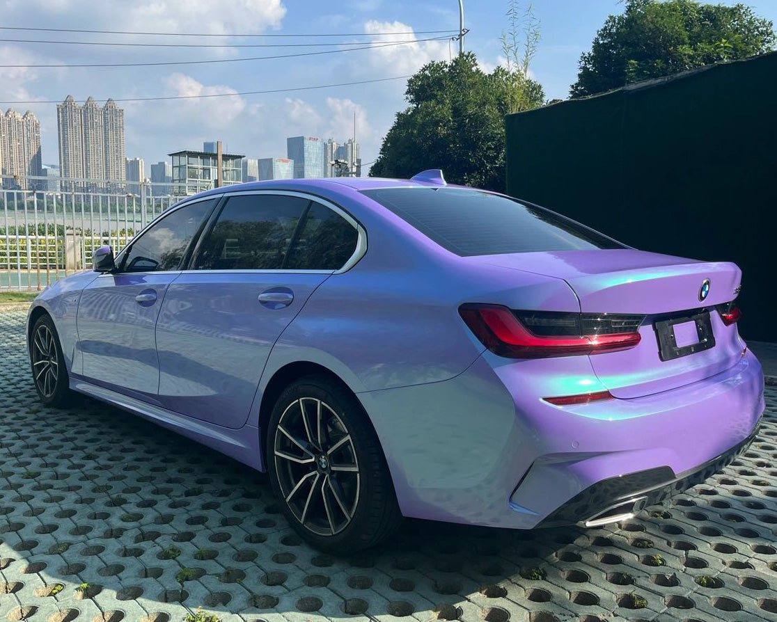 Mallcas™ Glossy Dreamy Purple Green Vinyl Wrap