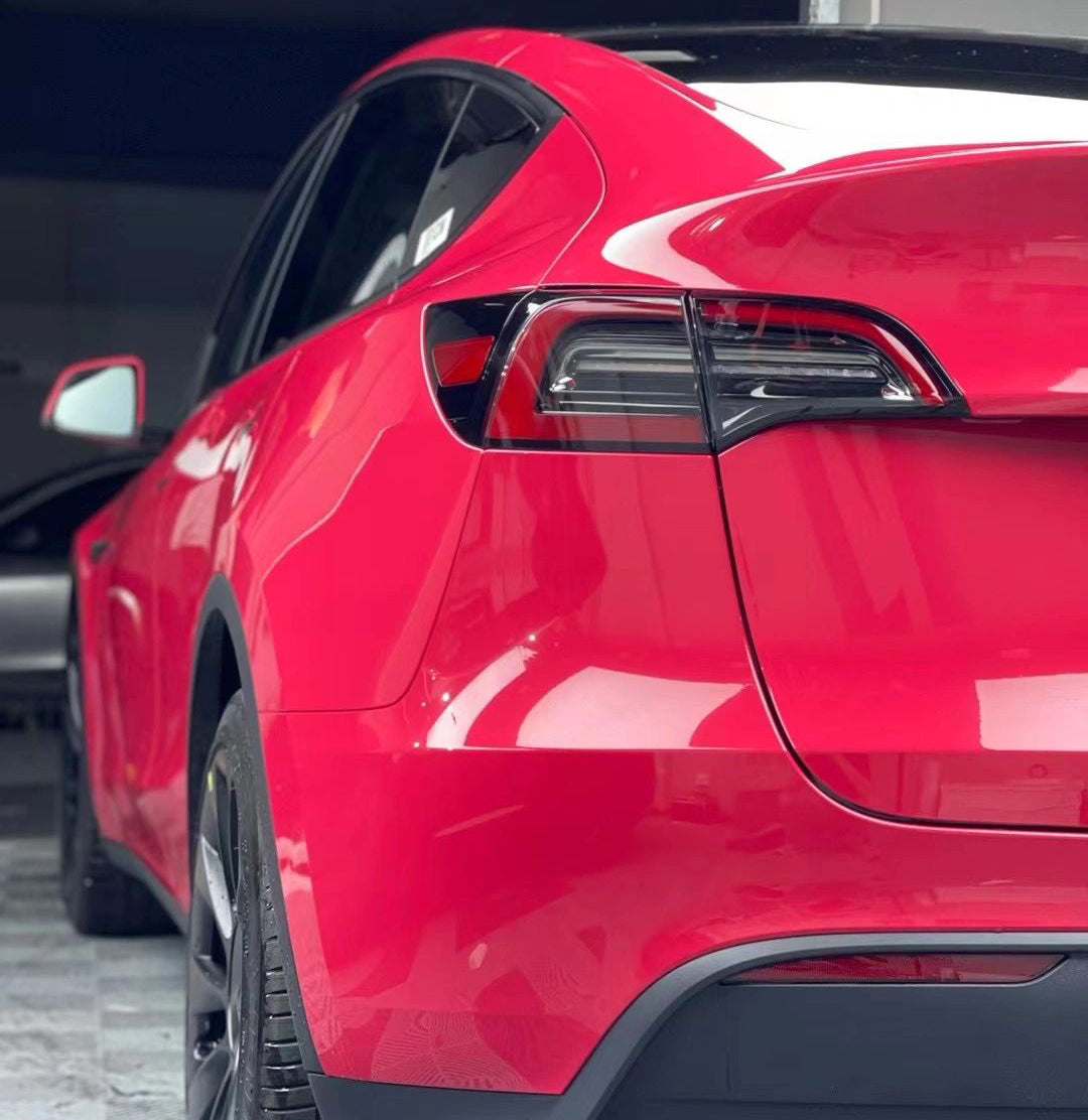 Mallcas™ Glossy Strawberry Red Vinyl Wrap (PET Liner)