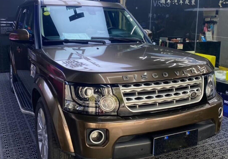Mallcas™ Glossy Metallic Brown Vinyl Wrap (PET Liner)