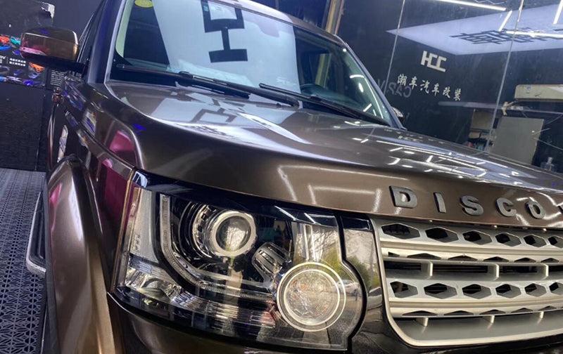 Mallcas™ Glossy Metallic Brown Vinyl Wrap (PET Liner)