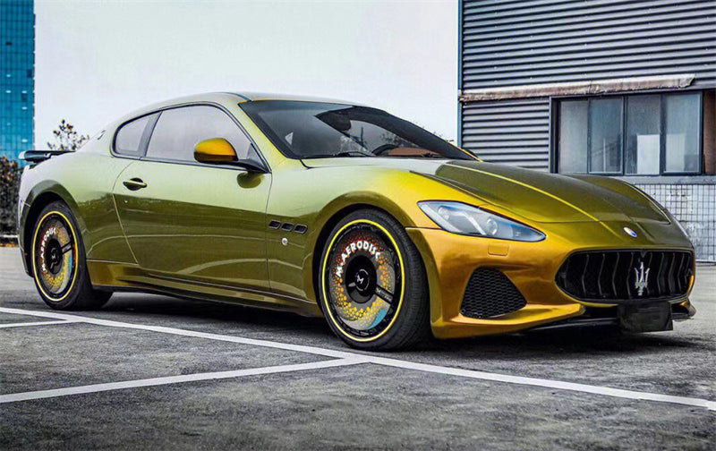 Mallcas™ Ultra Gloss Chamelelon Golden Green Vinyl Wrap (PET Liner)