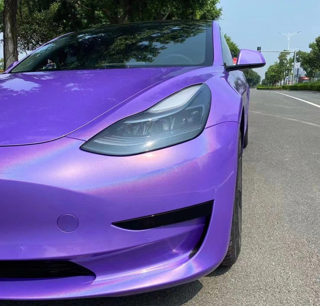 Mallcas™ Ultra Gloss Laser Flip Lavender Vinyl Wrap (PET Liner)