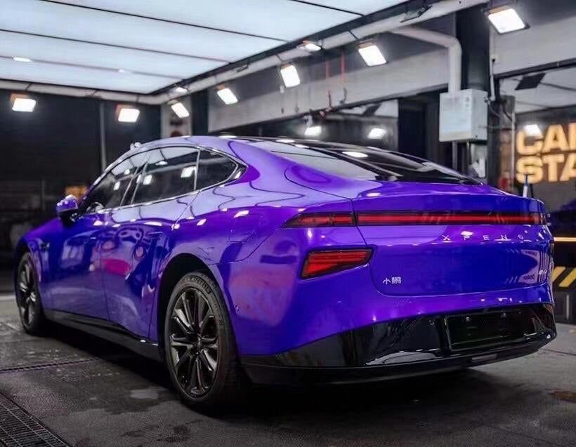 Mallcas™ Glossy Ghost Purple Vinyl Wrap (PET Liner)