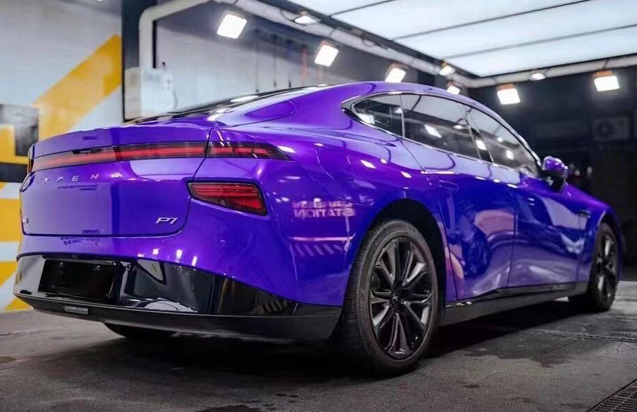 Mallcas™ Glossy Ghost Purple Vinyl Wrap (PET Liner)