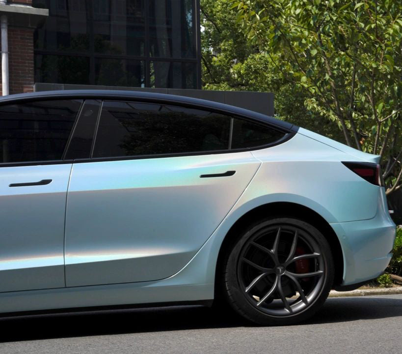 Mallcas™ Glossy Sea Breeze Blue Vinyl Wrap