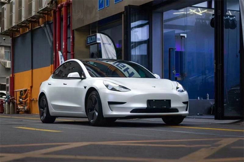 Mallcas™ Matte Pure Metal White Vinyl Wrap (PET Liner)