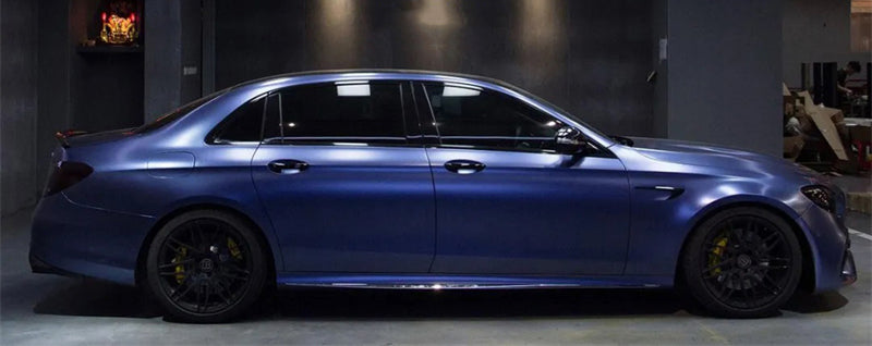 Mallcas™ Matte Pure Metal Midnight Blue Vinyl Wrap (PET Liner)