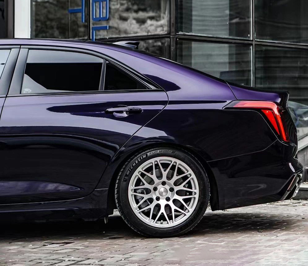 Mallcas™ Glossy Metallic Ghost Midnight Purple Vinyl Wrap (PET Liner)