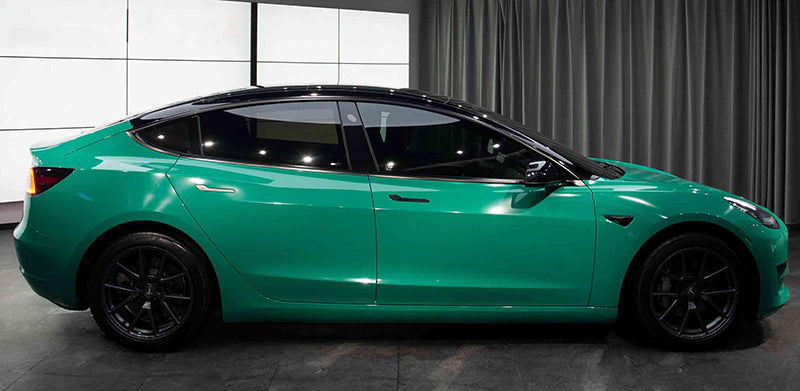 Mallcas™ Glossy Vintage Green Vinyl Wrap (PET Liner)