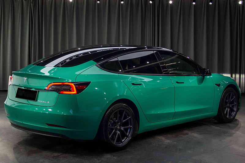 Mallcas™ Glossy Vintage Green Vinyl Wrap (PET Liner)