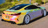 Mallcas™ Glossy Rainbow Chrome Pink Vinyl Wrap (PET Liner)