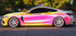 Mallcas™ Glossy Rainbow Chrome Pink Vinyl Wrap (PET Liner)