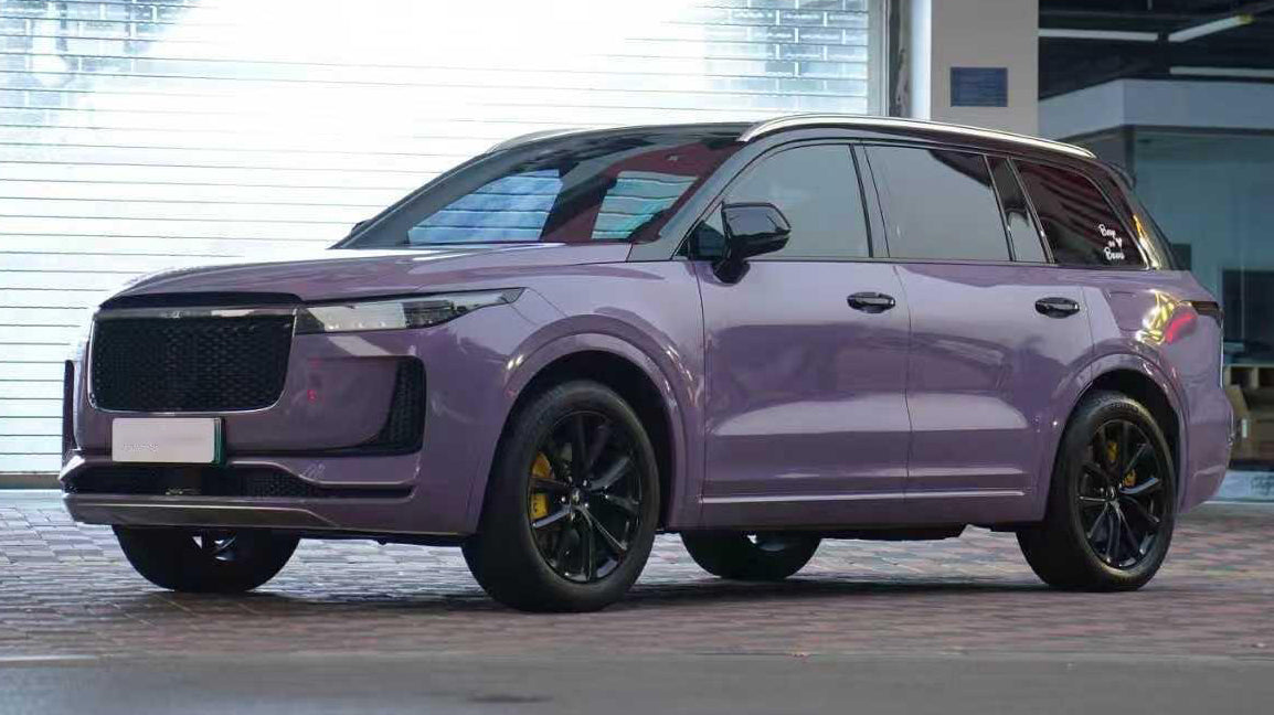 Mallcas™ Glossy Venas Purple Vinyl Wrap (PET Liner)