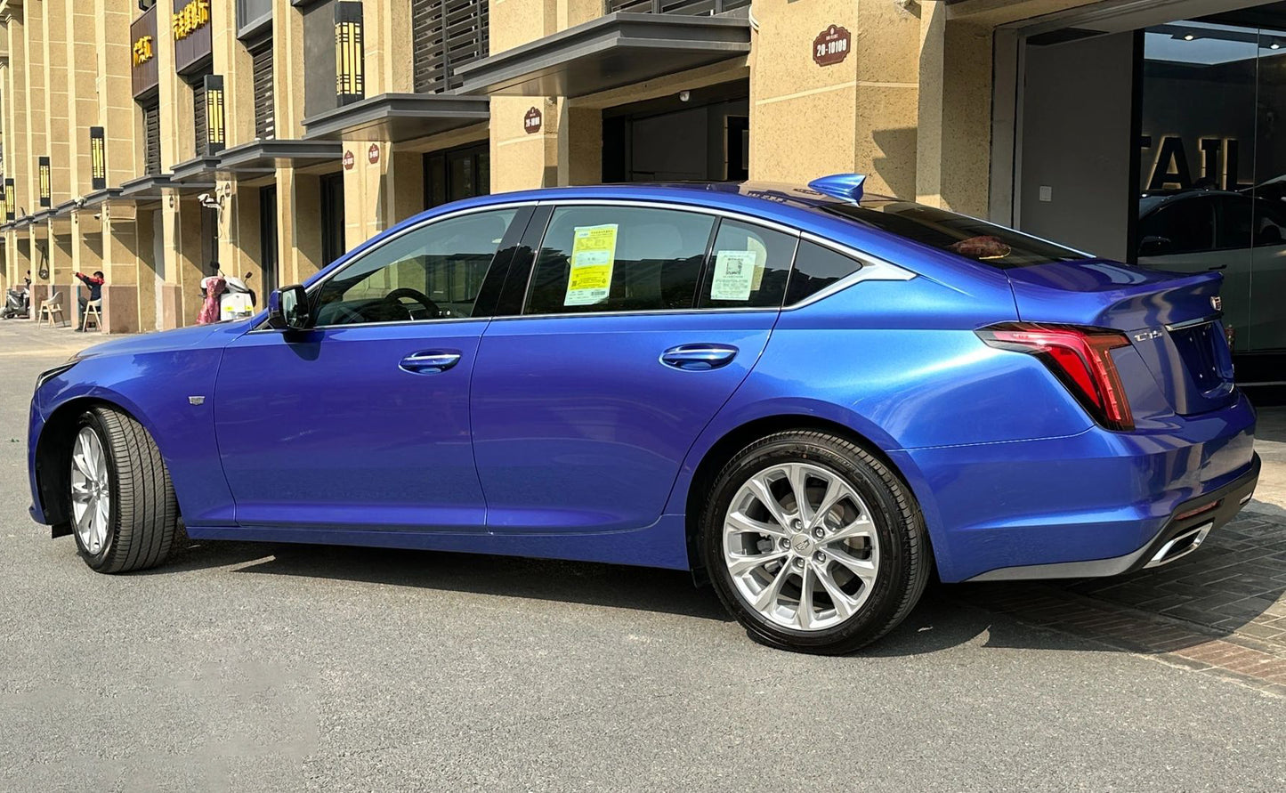 Mallcas™ Glossy Metallic Portimand Blue Vinyl Wrap (PET Liner)