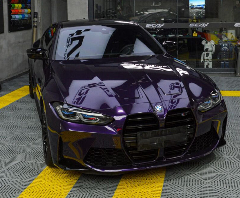 Mallcas™ Glossy Metallic Venice Purple Vinyl Wrap