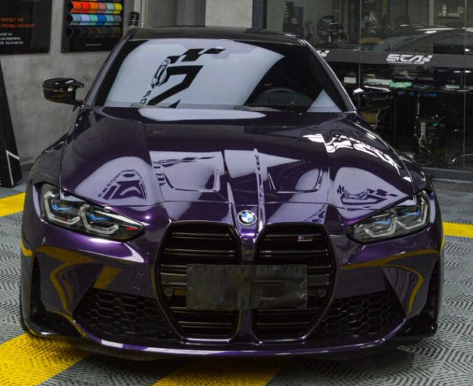 Mallcas™ Glossy Metallic Venice Purple Vinyl Wrap