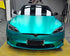 Mallcas™ Satin Chrome Mint Blue Vinyl Wrap (PET Liner)