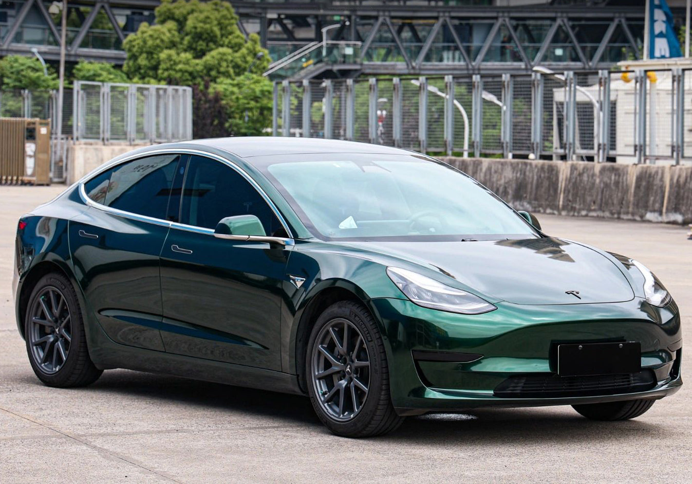 Mallcas™ Glossy Metallic Royal Green Vinyl Wrap