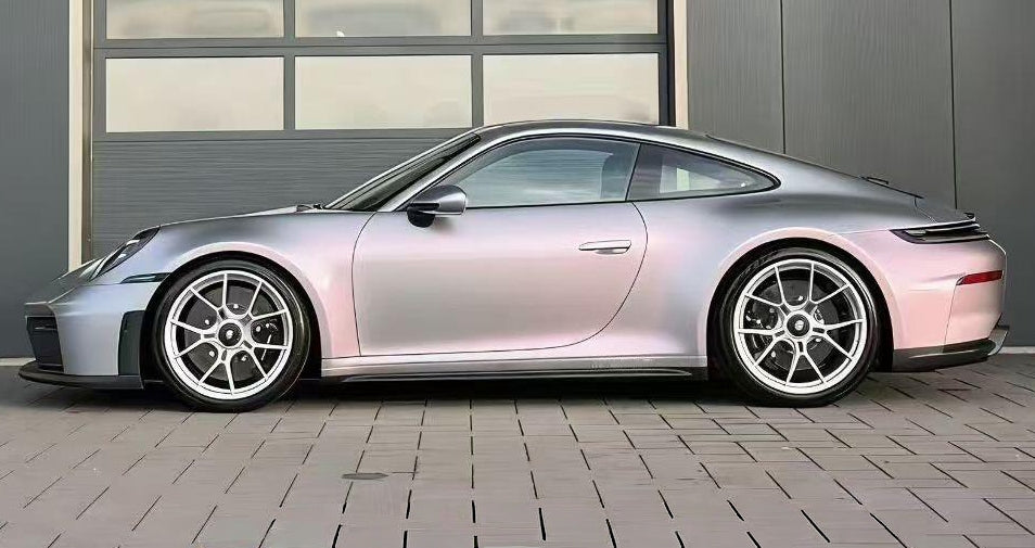 Mallcas™ Matte Technology Silver Pink Vinyl Wrap (PET Liner)