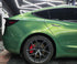 Mallcas™ Glossy Rainbow Green Vinyl Wrap (PET Liner)