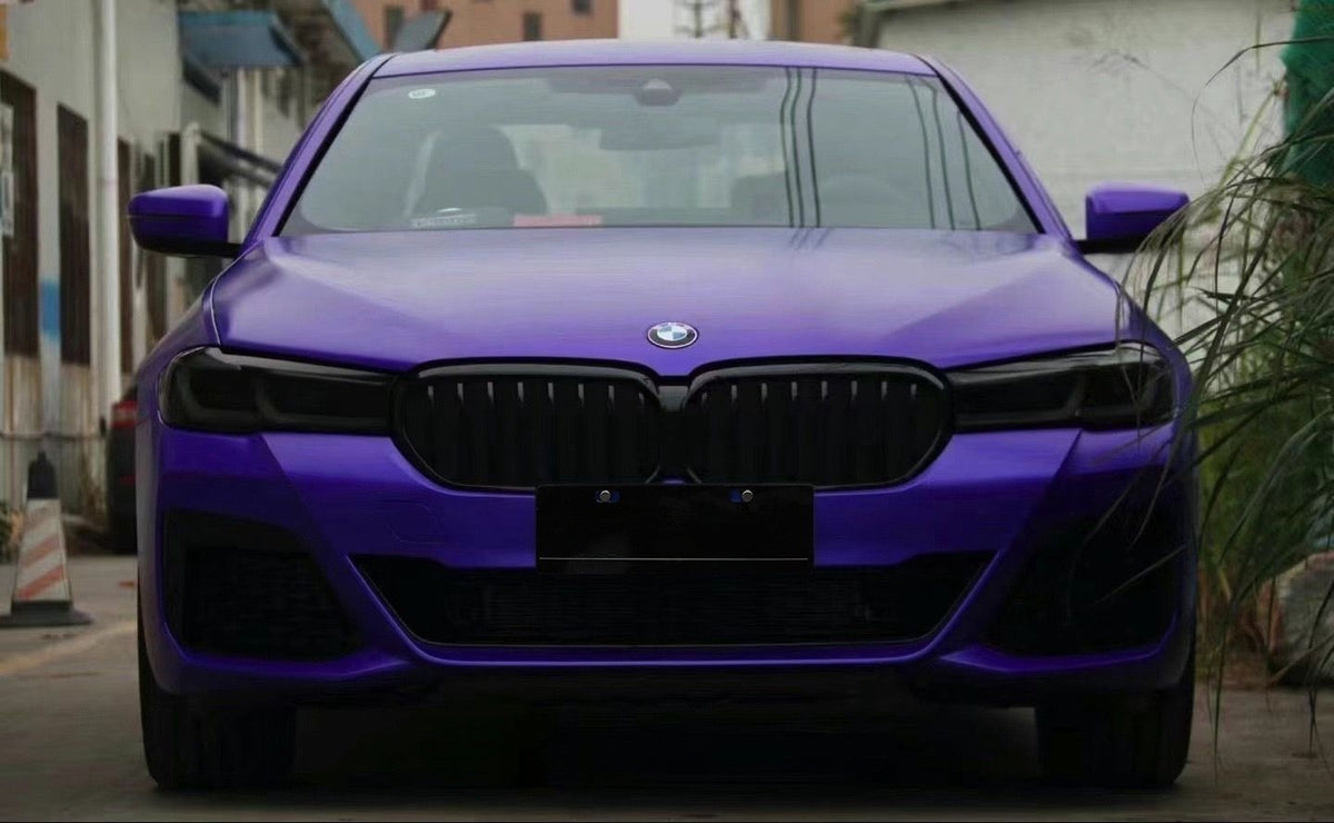 Mallcas™ Satin Metallic Violet Vinyl Wrap (PET Liner)