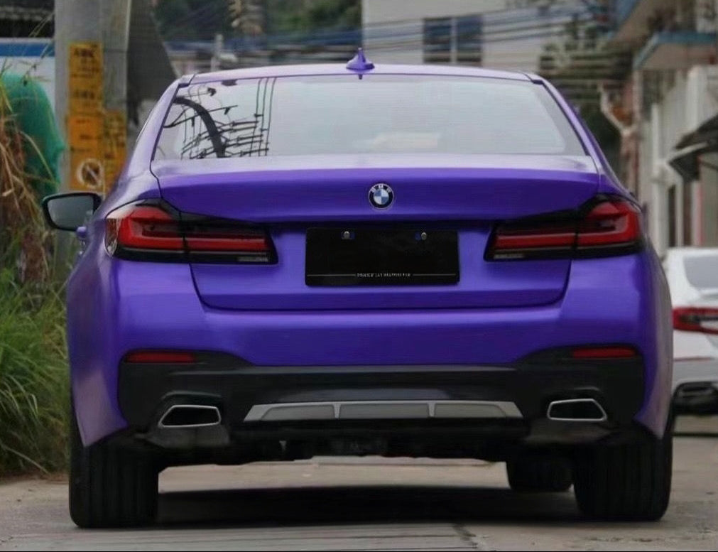 Mallcas™ Satin Metallic Violet Vinyl Wrap (PET Liner)