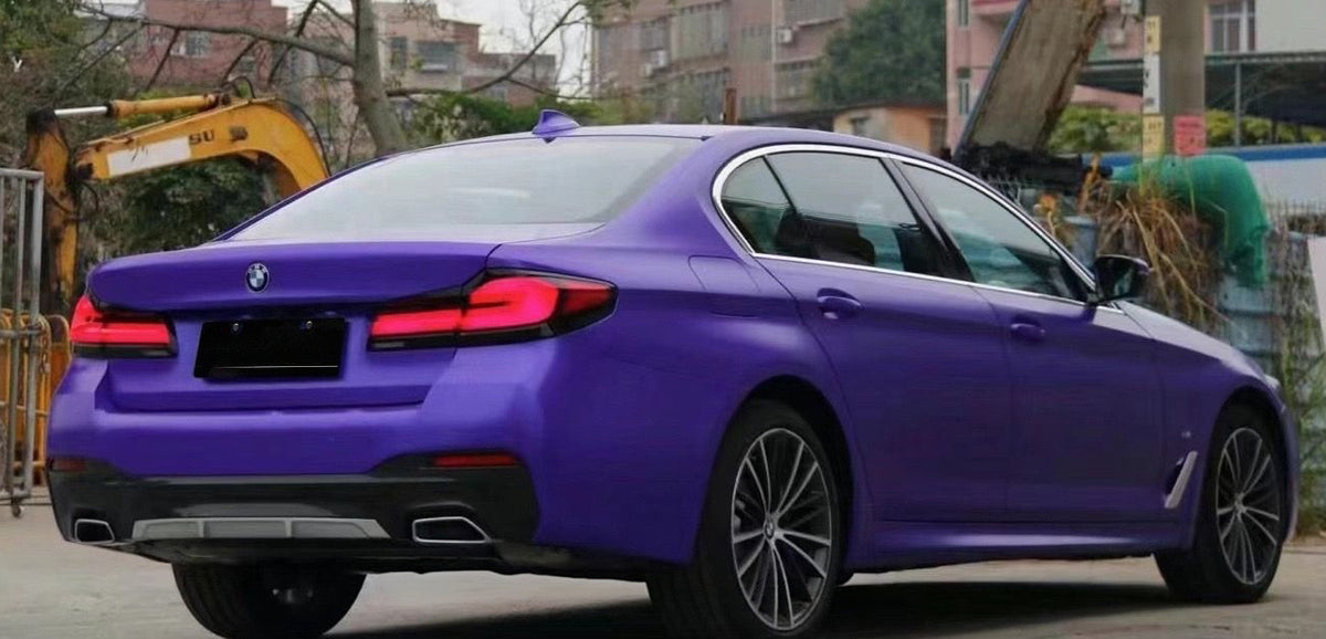 Mallcas™ Satin Metallic Violet Vinyl Wrap (PET Liner)