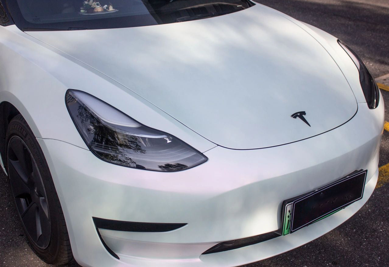 Mallcas™ Matte White to Pink Vinyl Wrap (PET Liner)