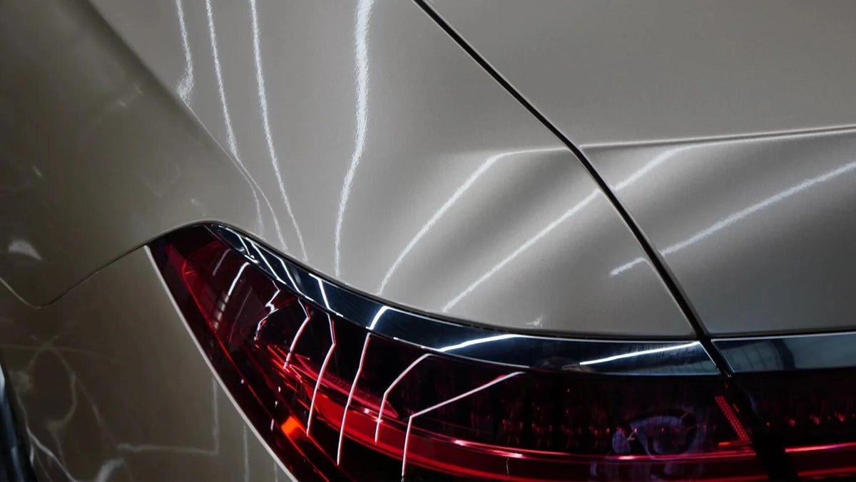 Mallcas™ Glossy Metallic Coral Gold Vinyl Wrap (PET Liner)