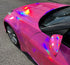 Mallcas™ Holographic Chrome Pink Venom Vinyl wrap (PET Liner)