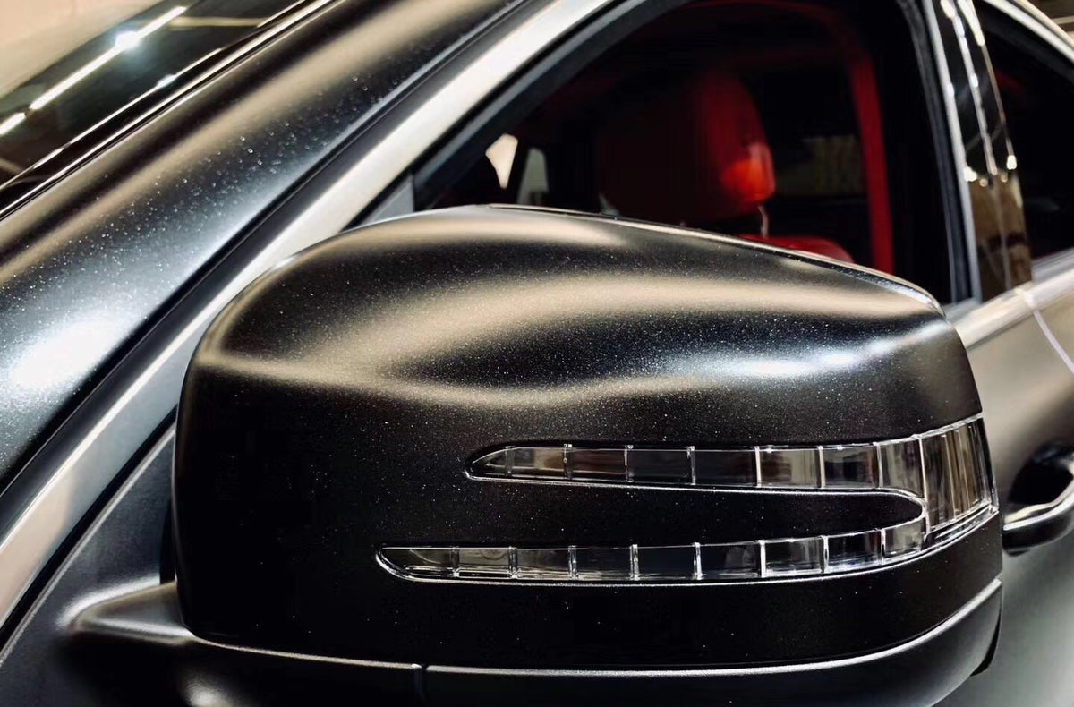 Mallcas™ Matte Metallic Havana Black Vinyl Wrap (PET Liner)
