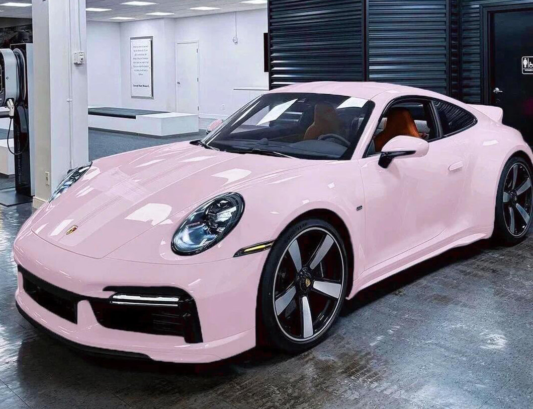 Mallcas™ Glossy Misty Lilac Pink Vinyl Wrap (PET Liner)