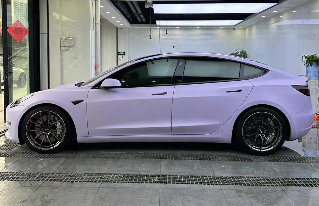 Mallcas™ Matte Pink Purple Vinyl Wrap (PET Liner)