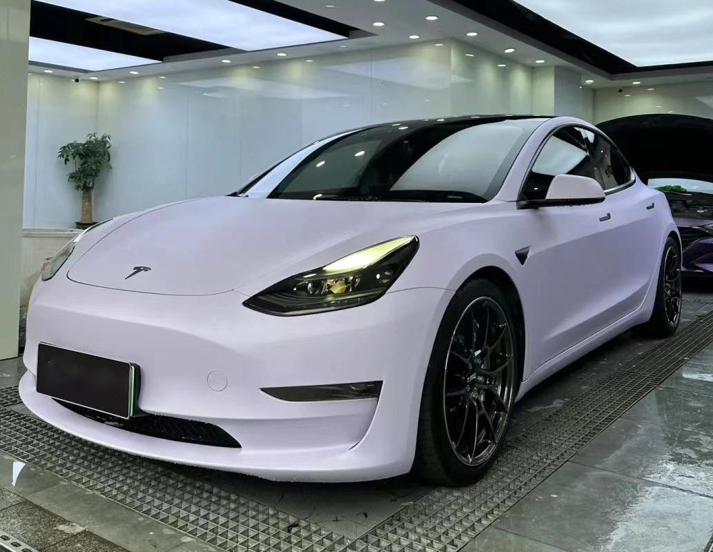 Mallcas™ Matte Pink Purple Vinyl Wrap (PET Liner)