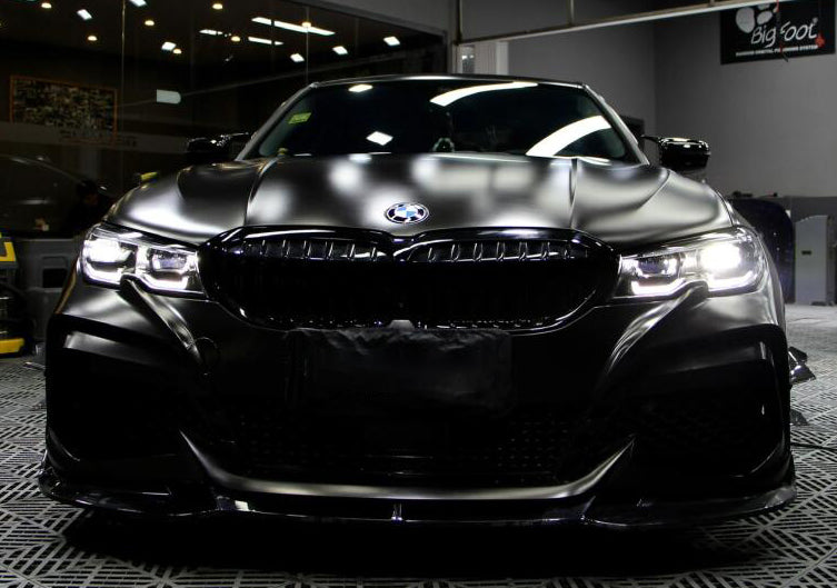 Mallcas™ Matte Metallic Black Vinyl Wrap (PET Liner)