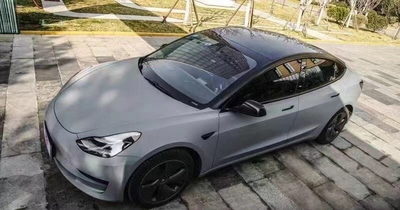 Mallcas™ Ultimate Flat Night Grey Vinyl Wrap (PET Liner)
