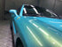 Mallcas™ Glossy Candy Metallic Neon Ice Blue Vinyl Wrap (PET Liner)