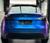 Mallcas™ Matte Auroral Blue Purple Vinyl Wrap (PET Liner)