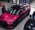 Mallcas™ Glossy Metallic Glass Tower Red Vinyl Wrap (PET Liner)