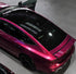 Mallcas™ Glossy Metallic Glass Tower Red Vinyl Wrap (PET Liner)