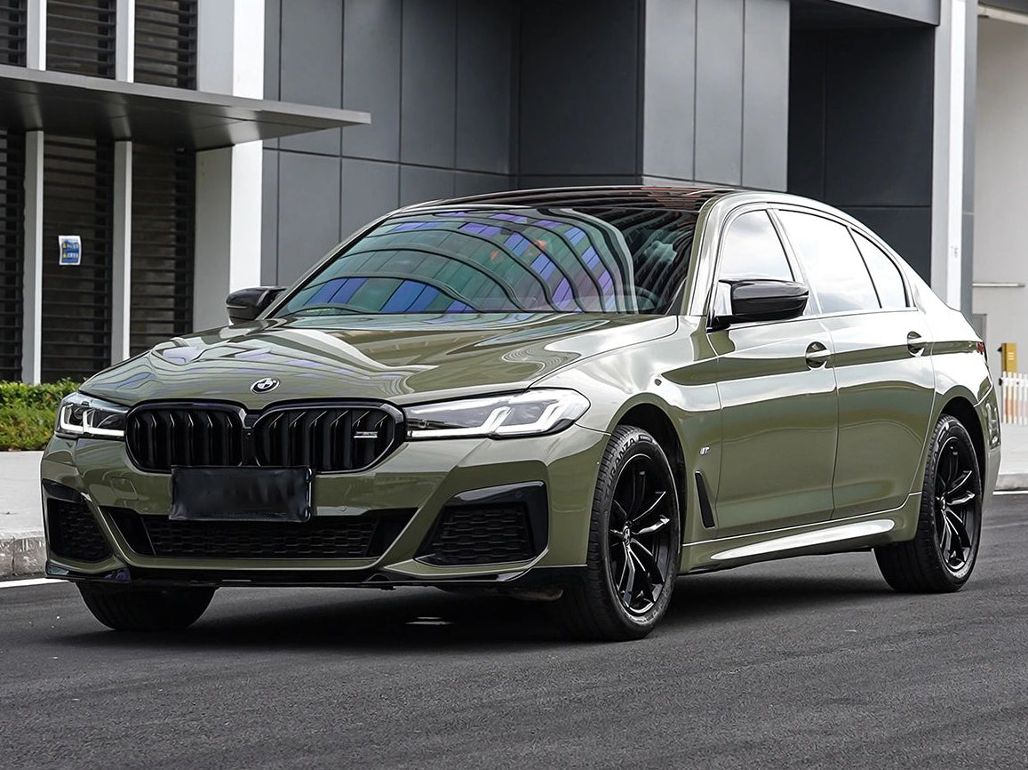 Mallcas™ Glossy Aurora Green Vinyl Wrap (PET Liner)